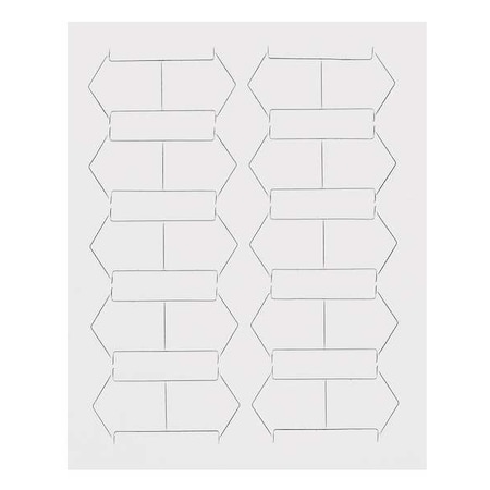 Magna Visual Magnetic Arrows, 3/4 In. W, White, PK20 FI-421