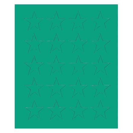 Magna Visual Magnetic Stars, 3/4 In. W, Green, PK20 FI-526