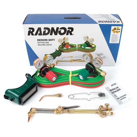 RADNOR Medium Duty Outfit, Acetylene RAD64003004