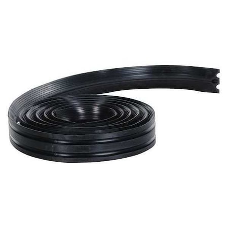 Vestil Cable Protector, 1-1/4 in H, 24 ft L, 4 in W, Rubber, Black C-75-24