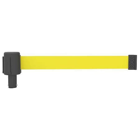 Banner Stakes Retractable Belt Head, Yellow, 15 ft Length, No Legend, Matte PL4042