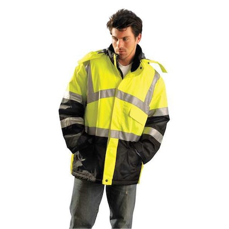 Occunomix Men's Jacket, 100% Polyester, Yellow, Xl LUX-TJCW