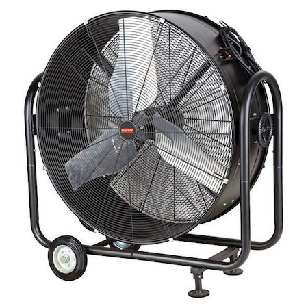 Dayton Standard Duty Air Circulator, Floor Mount, 36 in Blade Dia, 115V, 15,000 cfm, Non-Oscillating 31XL42