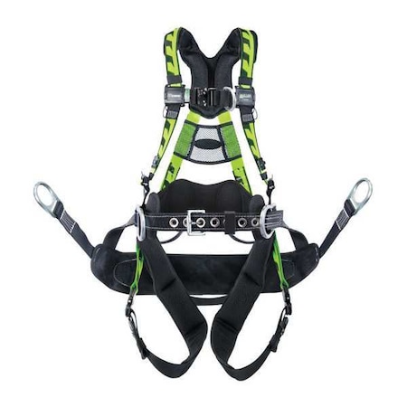 Miller AirCore(TM) Tower Full Body Harness, 2XL/3XL, 400 lb., Quick-Connect Chest/ AAT-QCBC23XG