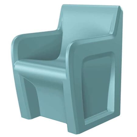 Cortech Sentinel Arm Chair, Blue, Gray Seat, Blue/Gray Back, 24" W 24" L 33" H, Fixed, Polyethylene Seat 106484BG
