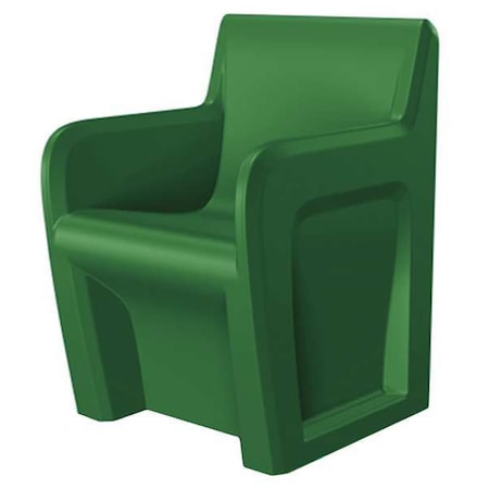 Cortech Sentinel Arm Chair, Green Seat, Green Back, 24" W 24" L 33" H, Fixed, Polyethylene Seat 106484GN