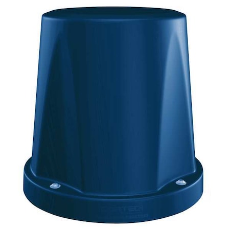 Cortech Floor Mounted Stool, Polyethylene Slate Blue 7901SB