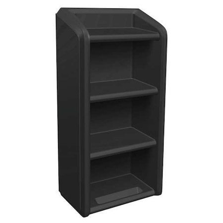 Cortech Shelving Unit, Series Endurance Polyethylene Black 7111BK