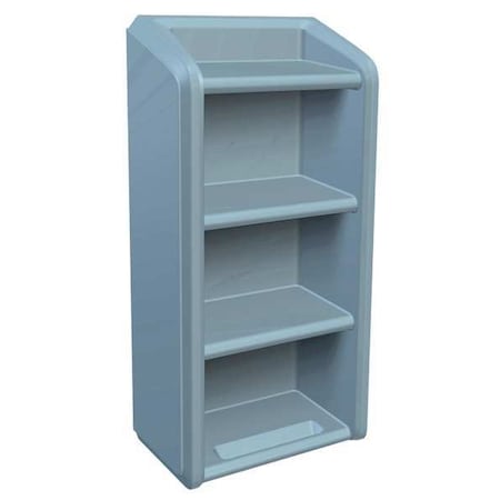 Cortech Shelving Unit, Series Endurance Polyethylene Blue and Gray 7111BG