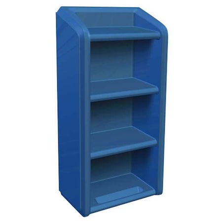 Cortech Shelving Unit, Series Endurance Polyethylene Slate Blue 7111SB