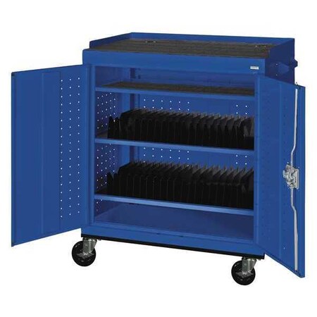 Sandusky Lee Mobile Tablet Computer Strg Cab, Blue MTS362437-06