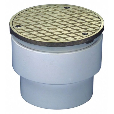 Zurn ABS, Strainer: Round, Floor Cleanout CO-PV3