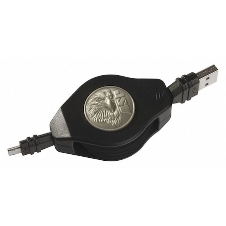 Asp USB Cable, Retractable Plus, Black 53049