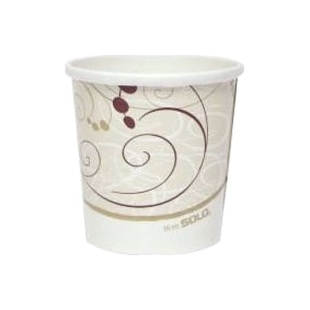 Zoro Select 16 oz. Container, 3-4/5" Dia, White, PK500 H4165-J8000