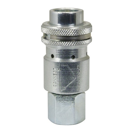 Breco Safety Vent Coupler, FPT, Steel, 3/8" SV4004