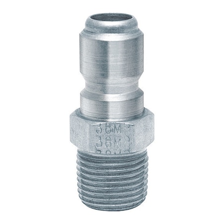 Breco Plug, Straight Thru Series, SS, 1" ST8M8-SS