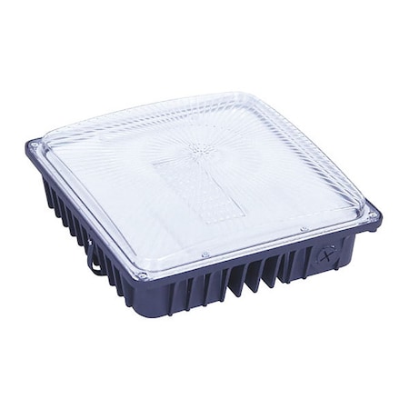 Asd Lighting Light, LED, SMD Canopy, Flat, 50W, 5K, Black ASD-CAN01-50N50