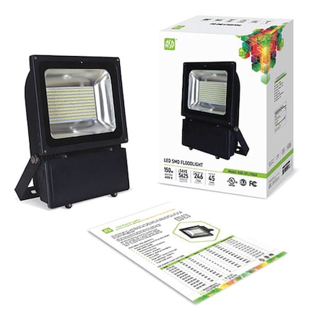 Asd Lighting Floodlight, LED, SMD, 150W, 4000K ASD-SFL15040