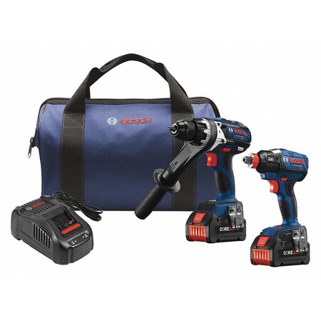 Bosch Cordless Combination Kit, 3 Tools, 18V DC GXL18V-225B24+GBA18V63+GLI18V-300N
