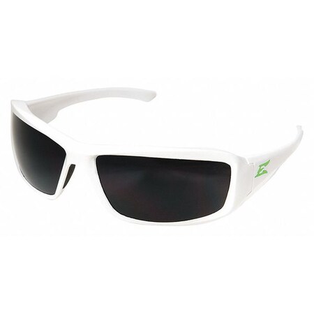 EDGE EYEWEAR XB146-E3, Brazeau Torque Safety Glasses With White Frame And Smoke Lens (Pack-6)