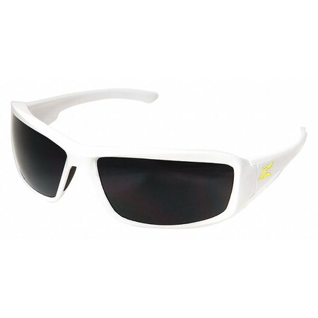 EDGE EYEWEAR XB146-E1, Brazeau Torque Safety Glasses with White Frame and Smoke Lens (Pack-6)