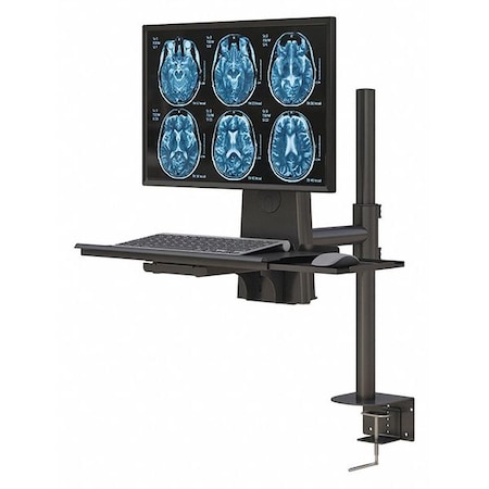 Afc Industries Clamp Monitor Arm w/Keyboard Tray 771591G