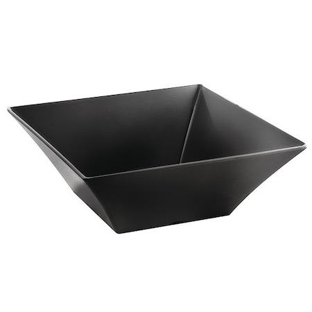 Tablecraft Square Bowl, Frostone, Black, 13-1/4 qt. BKMB166
