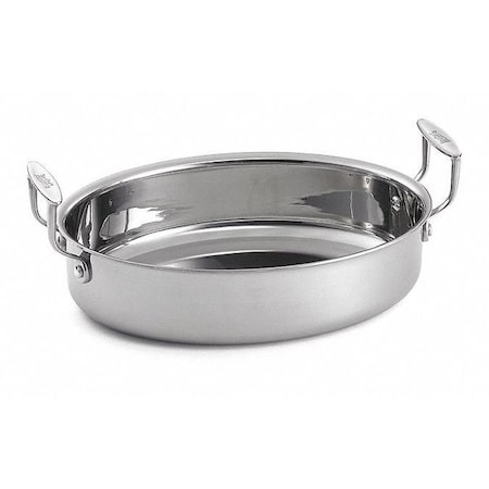 Tablecraft Pan, Oval, Tri-Ply, 2 Handles, SS, 4 qt. CW2042