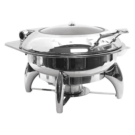 Tablecraft Fuel Server, Round, w/Window-Stand, 4 qt. CW40177