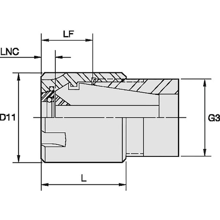 Erickson Shrink Fit Tool Holder, U3, HSK63F LABER20M