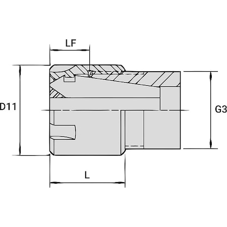 Erickson ER 8 SLIM LOCKNUT LER08M