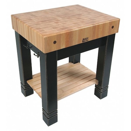 John Boos & Co Butler Block, Black, 30"x24"x5" CU-BB3024-BK
