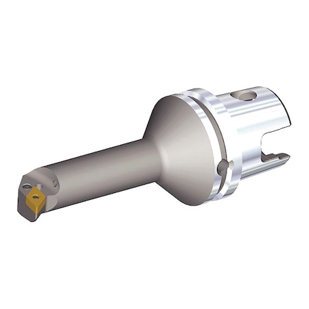 Km Systems Indexable Cutting Head Unit, KM63XMZS25KPDUNR11Y, 164.95mm L, 55 Degrees  Diamond Insert Shape KM63XMZS25KPDUNR11Y