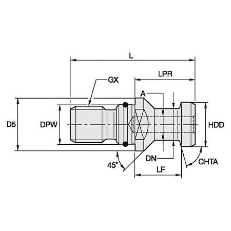 Erickson Retention Knob, 27.97mm, M24 RK50DVBM