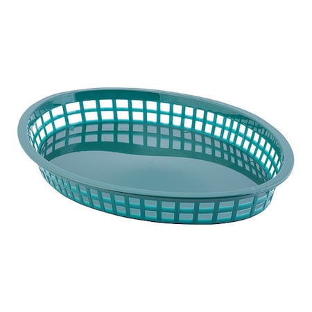 Tablecraft Texas, Platter Basket, Oval, Plstc, Grn, PK12 1086FG