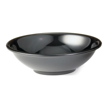 Tablecraft Melamine, Bowl, Round, Black, 5-3/4", PK12 252B