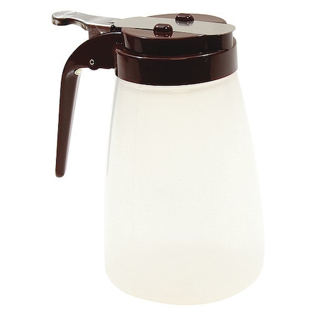 Tablecraft Modern, Syrup Dispenser, Brwn, 10 oz, PK12 PP10B
