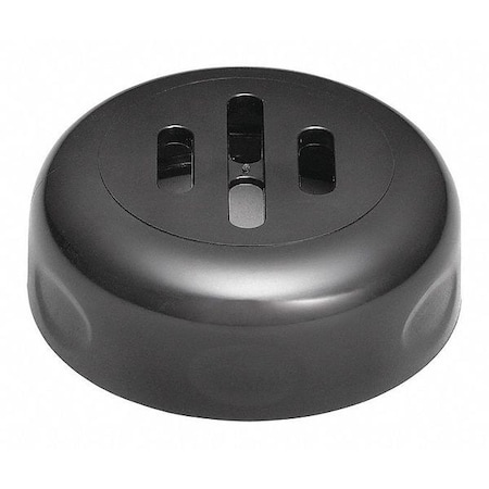Tablecraft Swirl, Plstc, Shaker, Slotted Blck, 6oz, PK12 P260SLBK