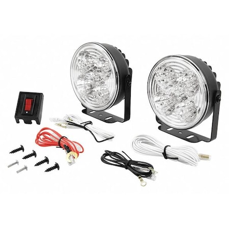 Blazer International LED Auxiliary Light Kit, Round, 4" AX4050K