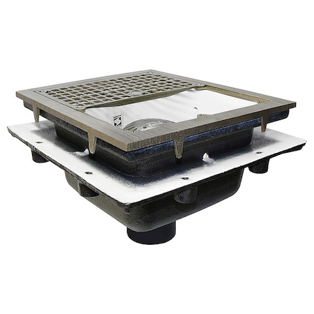 Jay R. Smith Manufacturing Indirect Waste Drain Floor Drain, Cast-iron, 3", No Hub 3140Y03