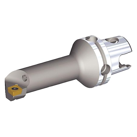 Km Systems Indexable Cutting Head Unit, KM40TSS25HSCLPL09, 124.95mm L, 80 Degrees  Diamond Insert Shape KM40TSS25HSCLPL09