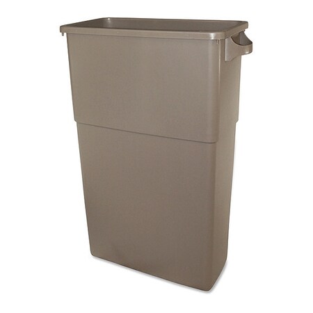 Thin Bin 23 gal. Container, Thin Bin, 23 gal., Beige, PK4, Beige, Durable Polyethylene Blend 702315CT
