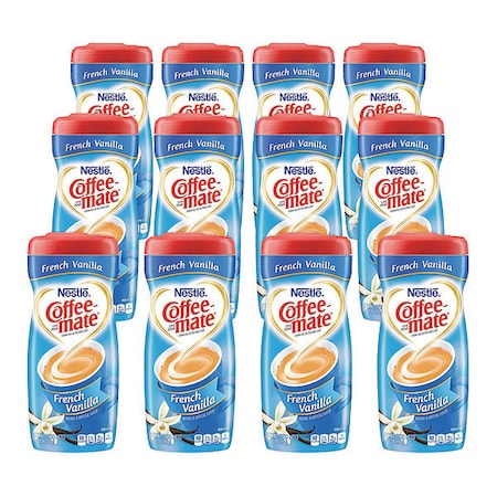 Coffee Mate Creamer, French Vanilla Canister, PK12 35775CT