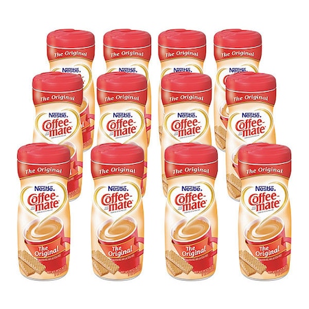 Coffee Mate Creamer, Original Canister, PK12 55882CT