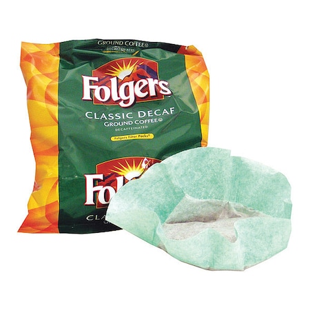 FOLGERS Coffee, Filter, Decaf, PK4 06122