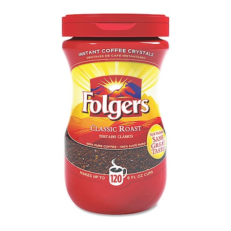 Folgers Coffee, Can, Caffeinated, Instant 20629