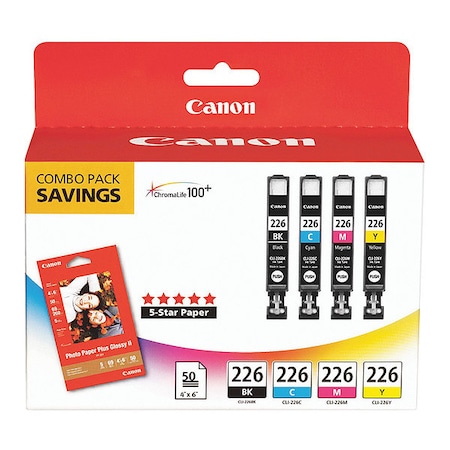 Canon Cartridges, 2 Ea-PGI35, 1 Ea-CLI36PK4 CLI226BCMY