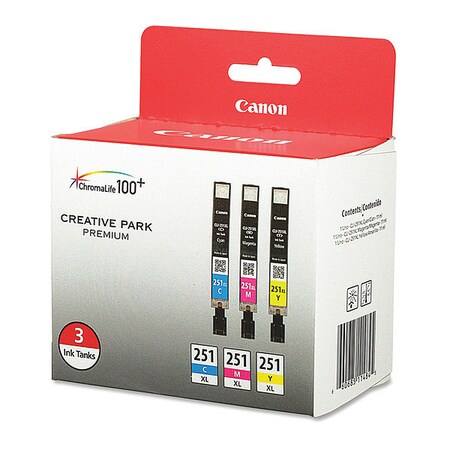 Canon Cartridges, Ink, Black, Orig HP950, 2, PK2 CLI251XLCMY