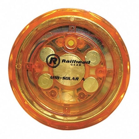 Railhead Gear Solar Led Warning Lights, Amber M18-SOLAR A1
