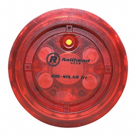 Railhead Gear Solar Led Warning Lights, Red M18 SOLAR R1